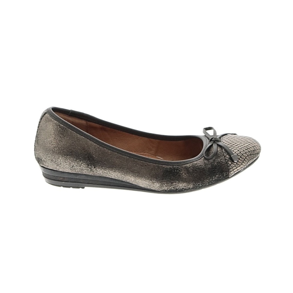 Sofft Womens Metallic/Animal Ballet Style Shoe Sz 7.5 Leather Lining